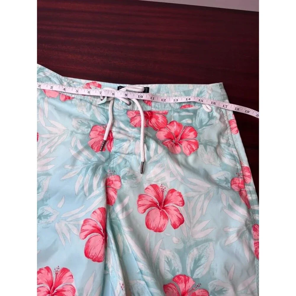Abercrombie & Fitch Men’s 32 Floral Board Shorts Swim Trunks Hibiscus Y2K